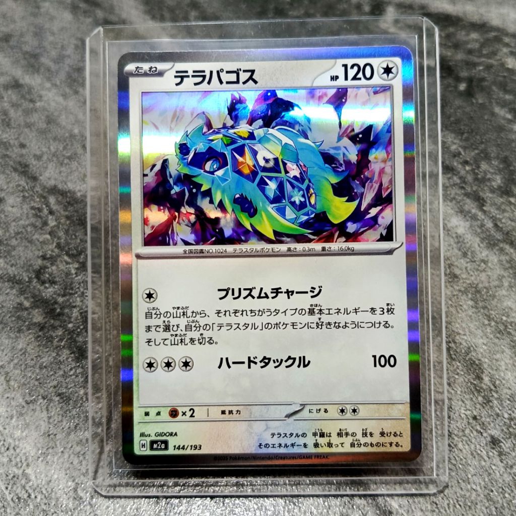 kartu pokemon original asli terapagos holo