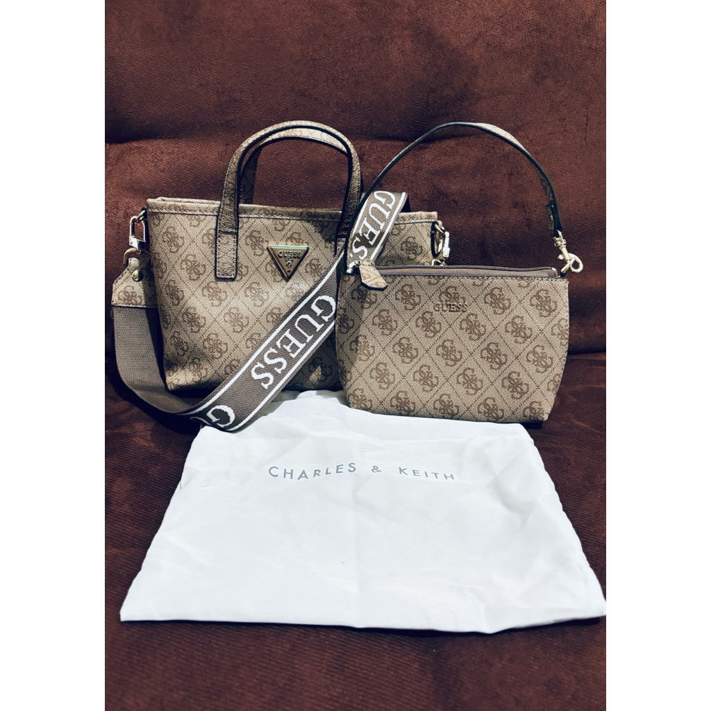 Preloved tas Guess Ori pemakaian pribadi dan pembelian sendiri di mall Gi