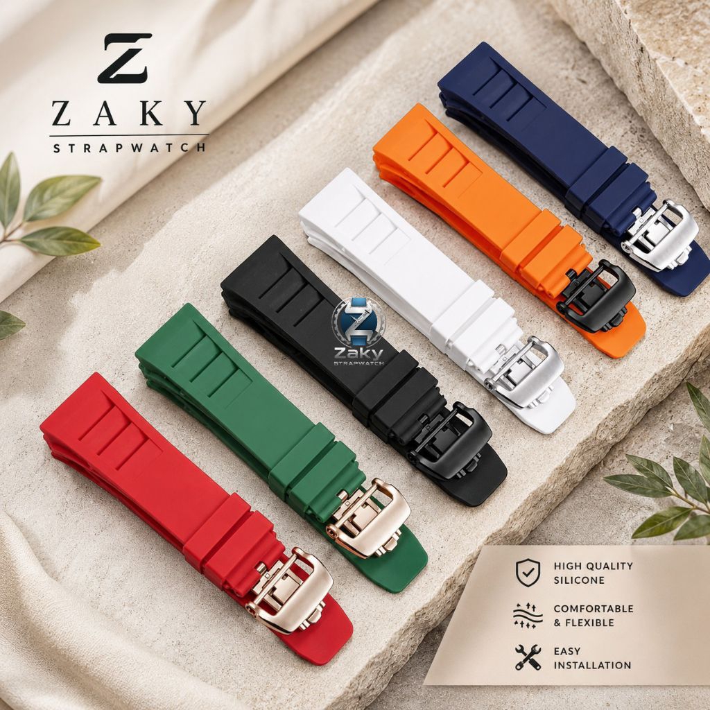 Strap Tali Jam Tangan Richard Mille/RM 011 Baut,Incloud Buckle On Logo RM,Original Oem