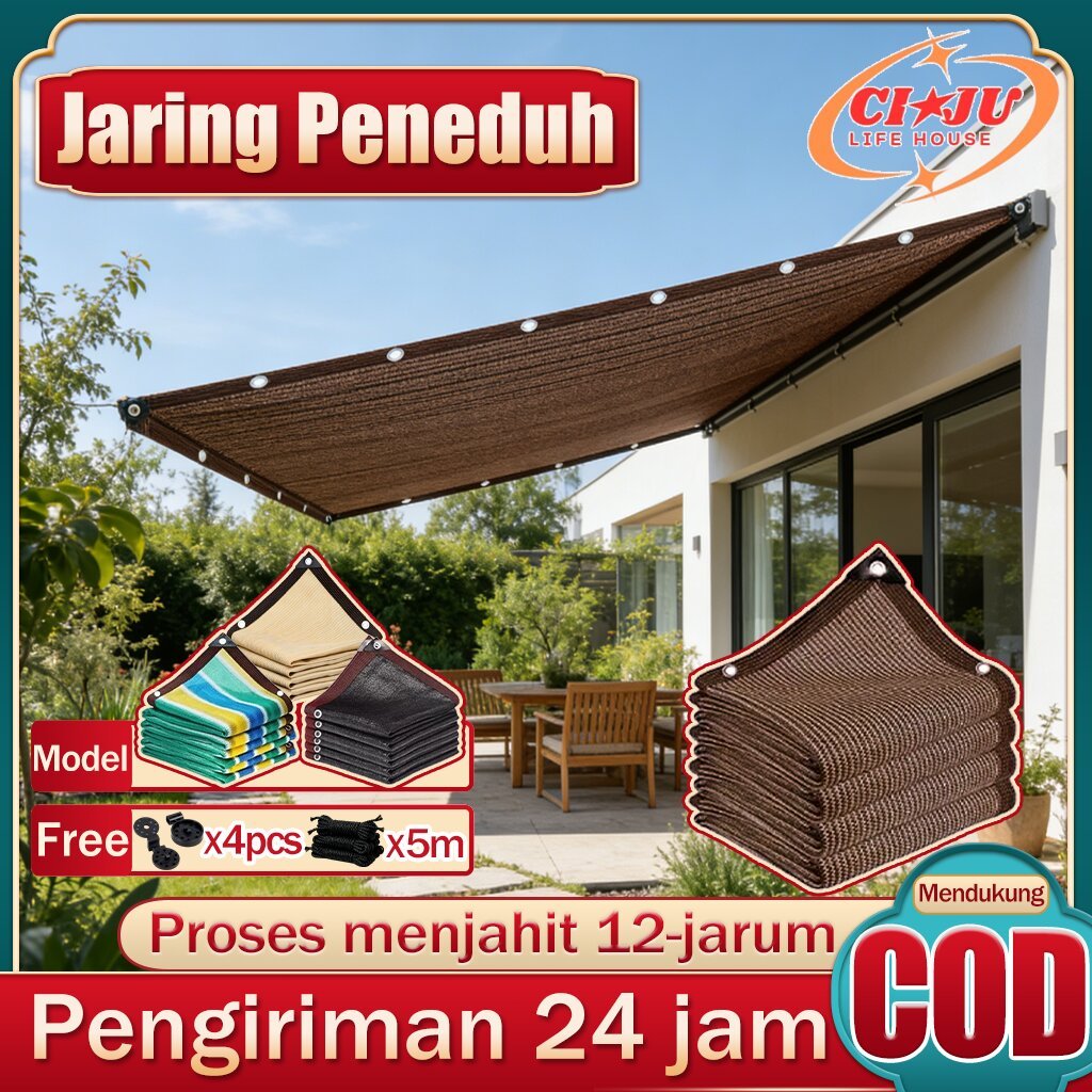[PROMO ] Paranet 99% Anti-UV Jaring Paranet Shading Net Shading 12-Pin Net Anti Sinar Matahari Luar 