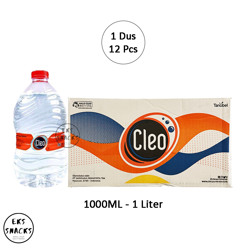 CLEO 1 LITER AIR MINERAL [1 Dus 12 Pcs]
