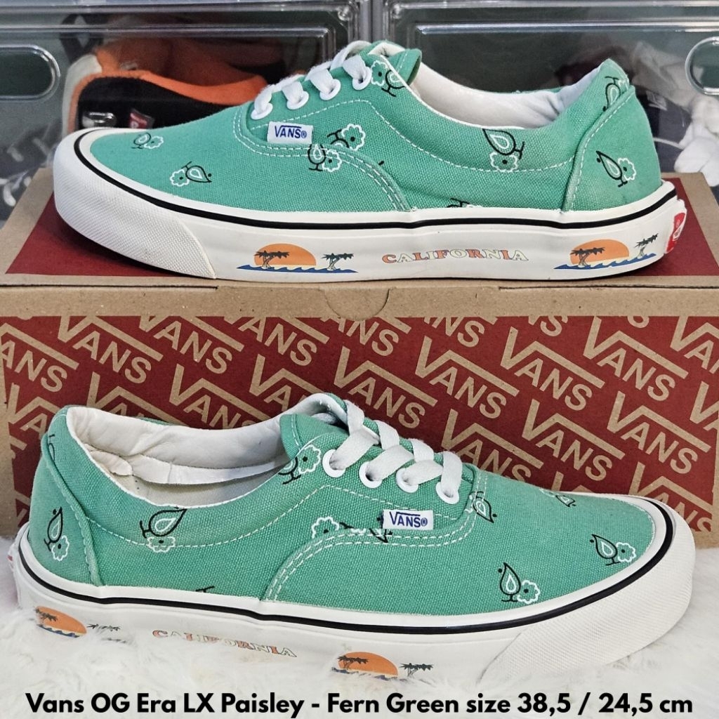 Vans OG Era Paisley Fern Green size 38,5