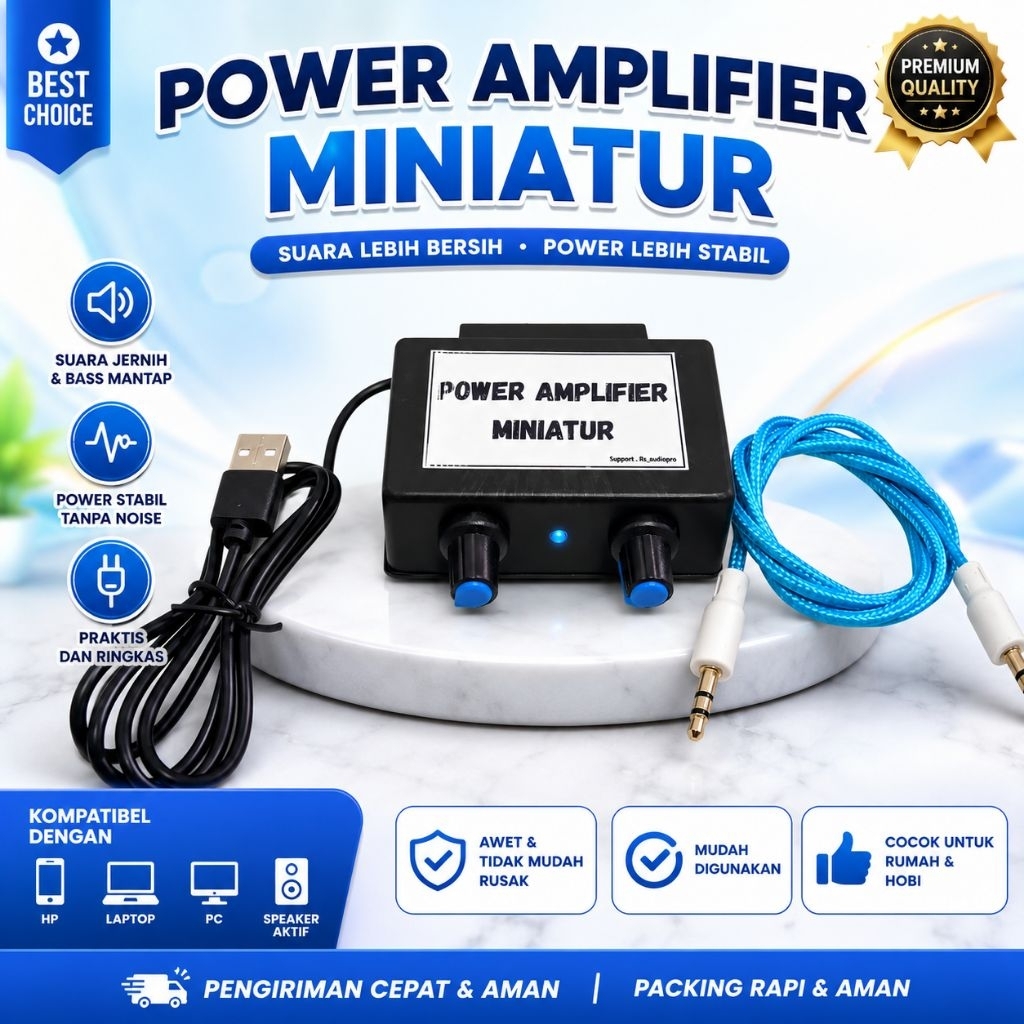 Power Amplifier Mini 5 Volt Bisa Pakai Bluetooth | Amplifier Bluetooth