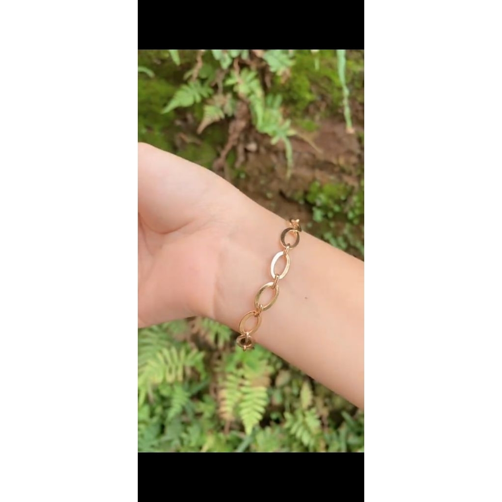 Swasa gelang rantai Azzura asli swasa anti karat
