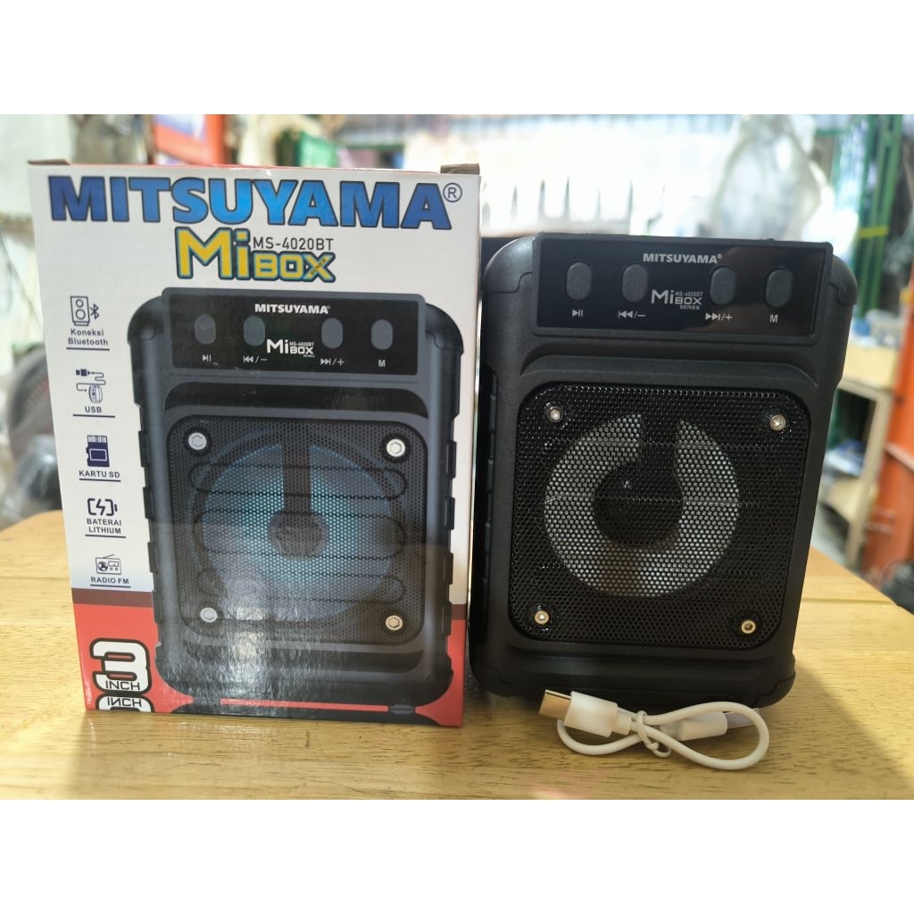 SPEAKER RADIO MP3 PLAYER BLUETOOTH MITSUYAMA MIBOX 3"