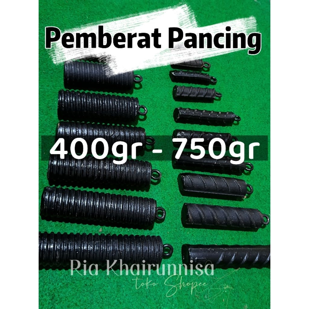 Pemberat pancing Besi 400gr - 750gr timbel, timah, bandul jala fishing