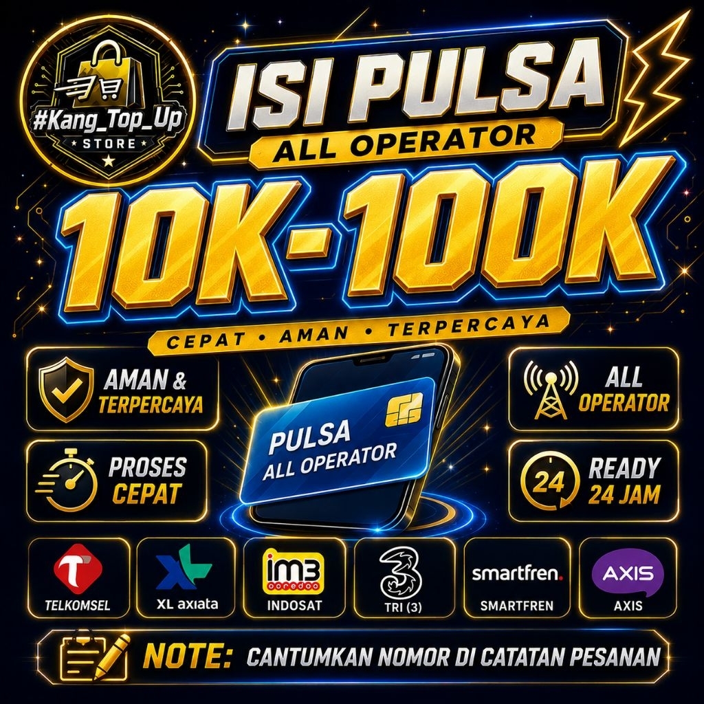 Pulsa Reguler all operator mulai 10k-100k