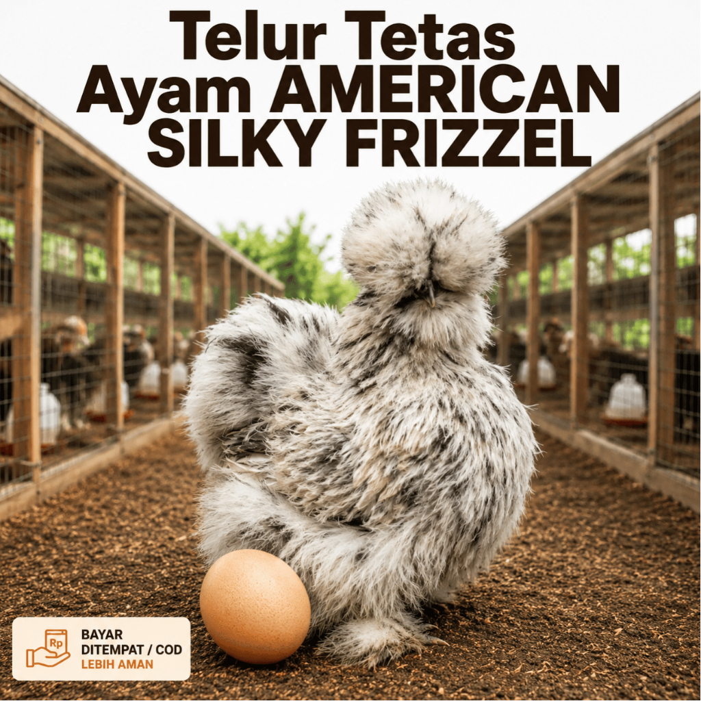 TELUR AYAM HIAS AMERICAN FRIZZLE FERTIL