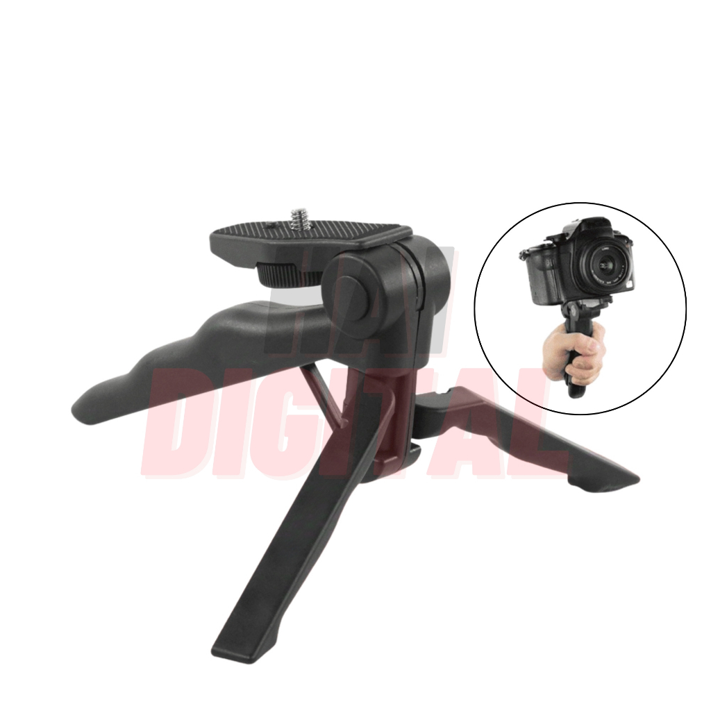 Mini Foldable Tripod Stand Monopod Vlog Gopro Kamera Mirrorless DSLR Universal