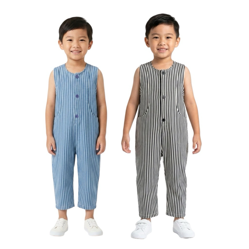 OVERALL ANAK / KIDS OVERALL UNISEX / OVERALL SALUR KATUN PREMIUM