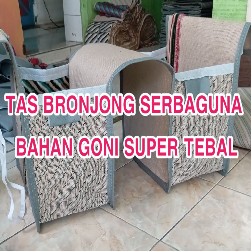 tas bronjong motor tas kurir jumbo bahan goni