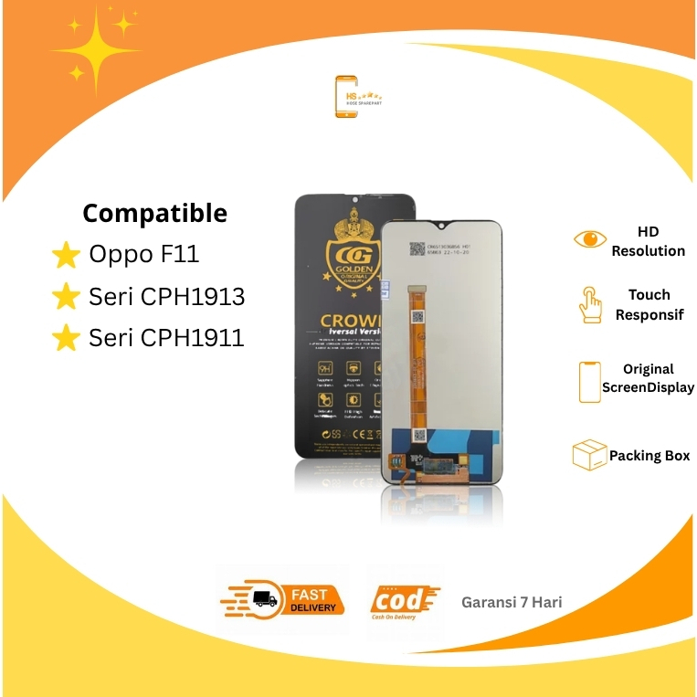 LCD TOUCHSCREEN OPPO F11 COMPLETE ORIGINAL FULLSET / LCD OPPO F11