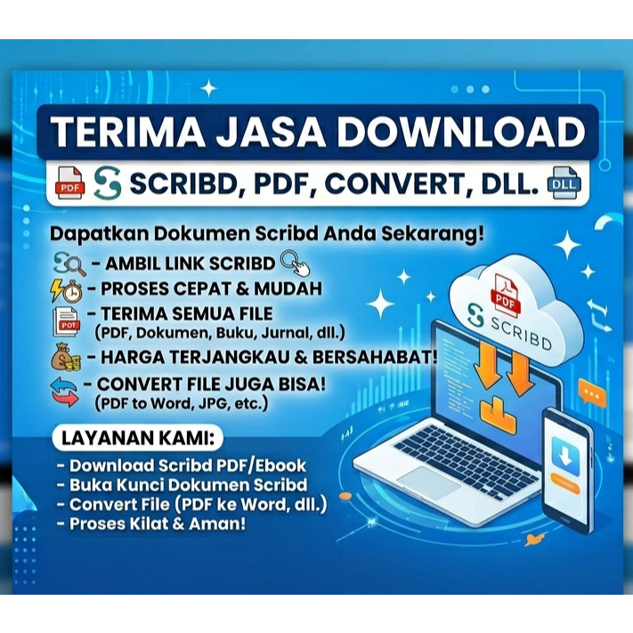 Jasa download Scribd convert pdf