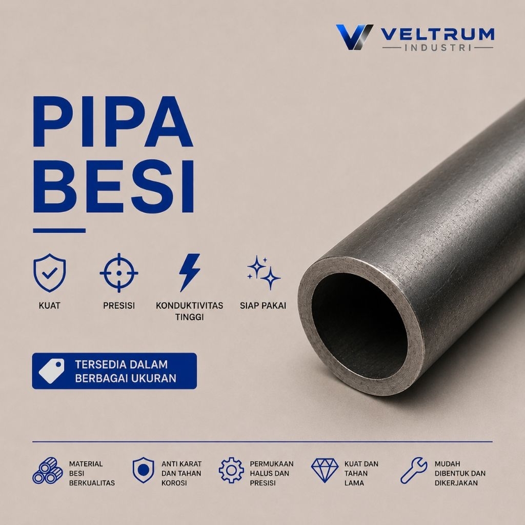 pipa besi ukuran 17mm × 2mm × panjang 6000mm/ 6 meter jual pipa besi/hollow besi panjang 1 batang 6 