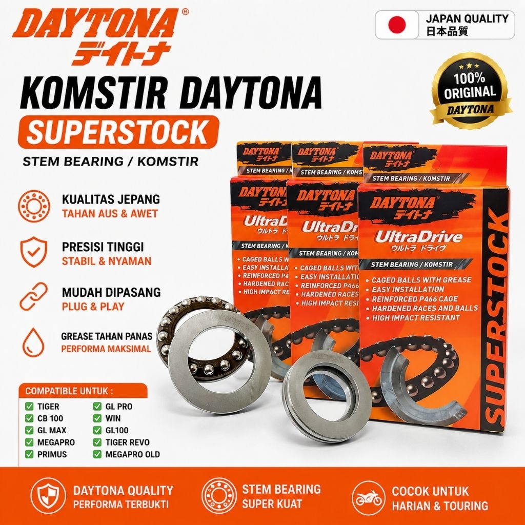 KOMSTIR DAYTONA TIGER CB 100 GL MAX MEGAPRO PRIMUS GL PRO WIN GL100 TIGER REVO MEGAPRO OLD KOMSTIR S
