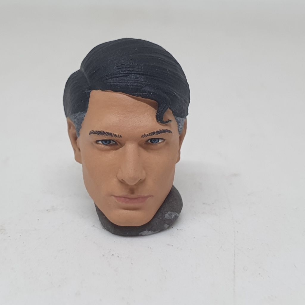 3D Print Head HS DC Superman Clark Kent Brandon Routh Kingdom Come Justice League kitbash 1/12