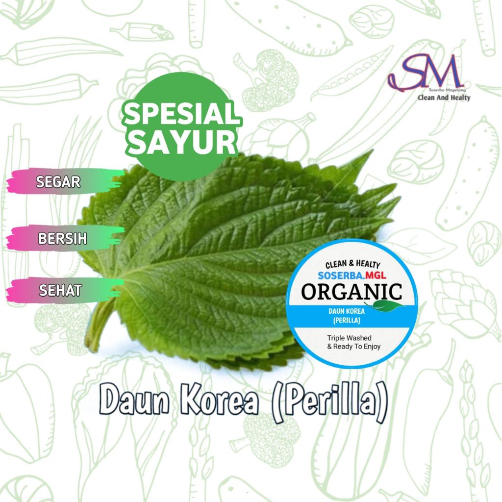 Daun Perilla fresh bijian