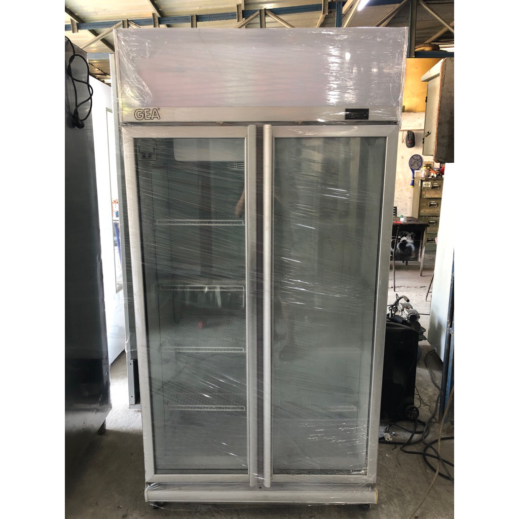 Kulkas Showcase 2 Pintu Merek GEA | tinggi 190cm | BEKAS