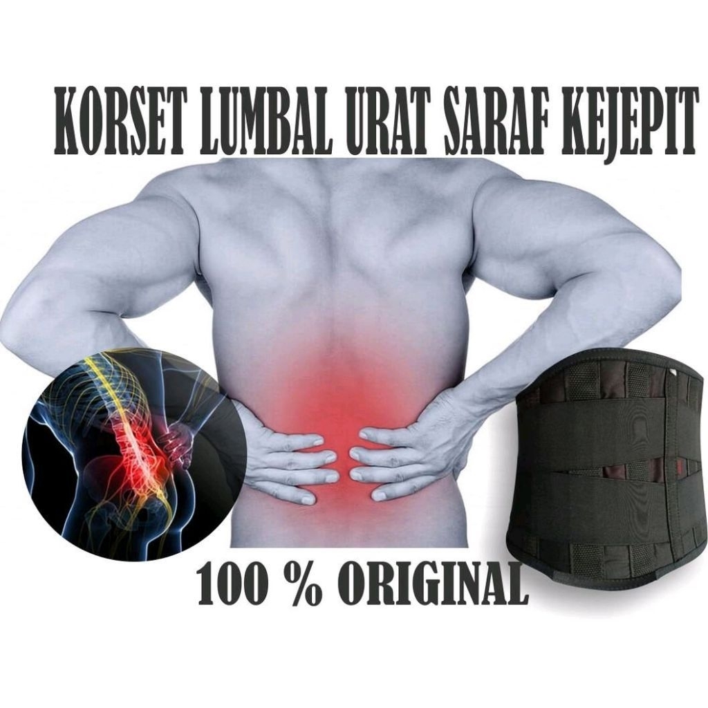 Korset Lumbar Terapi HNP Saraf Kejepit Korset Pinggang Belakang Orthopedi  LSO Premium