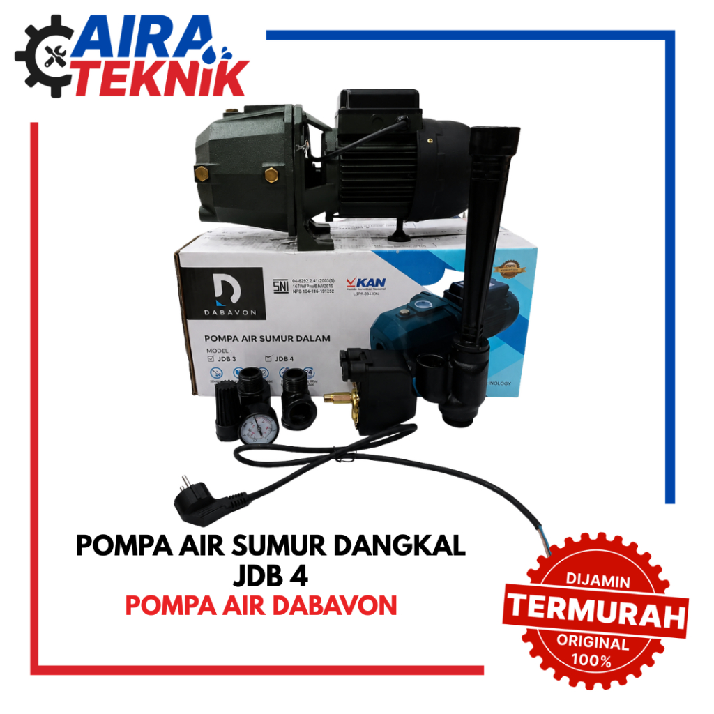 [POMPA AIR] POMPA SUMUR DANGKAL DABAVON JDB4 370WATT