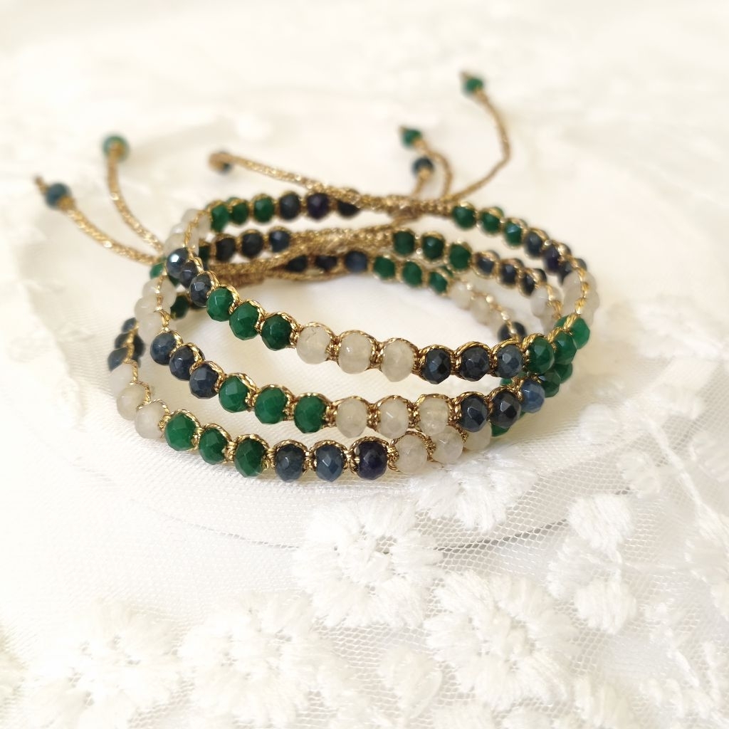BALI 18 - BRACELET TRIDATU GIOK ONYX JADE TALI SAMAPURA