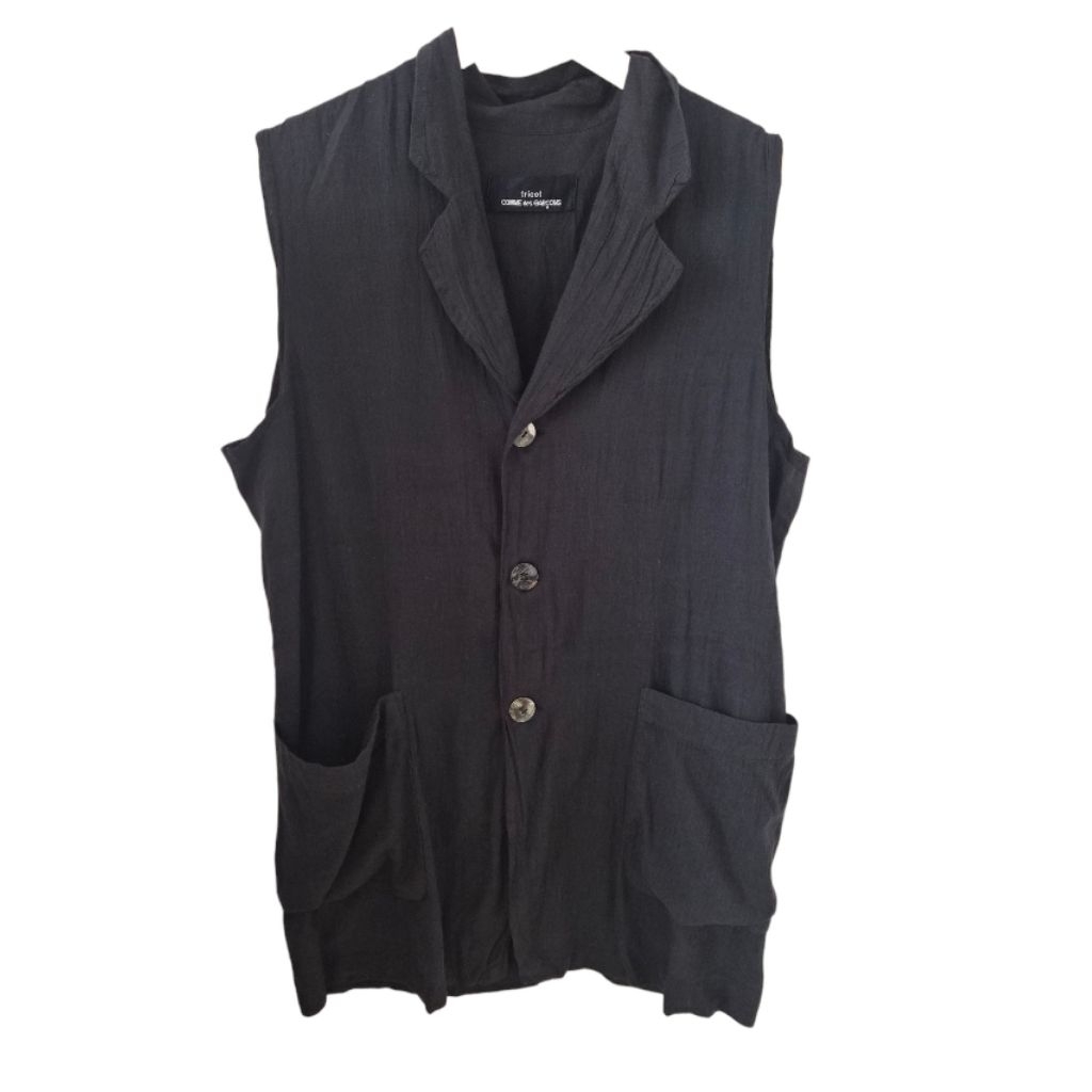 tricot comme des garcons vest top