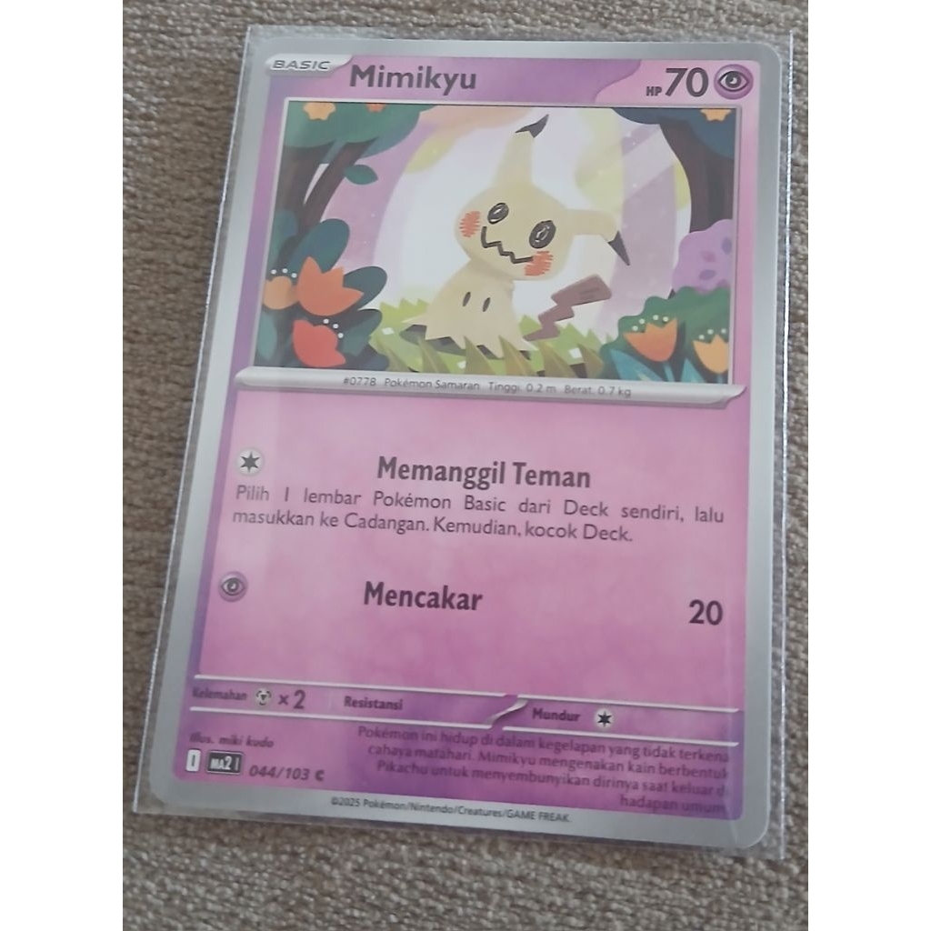 Kartu Pokemon Mimikyu Indonesia