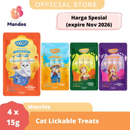 [EXP NOV 2026] MOOCHIE FAIRY PUREE CAT CREAMY TREATS 15G