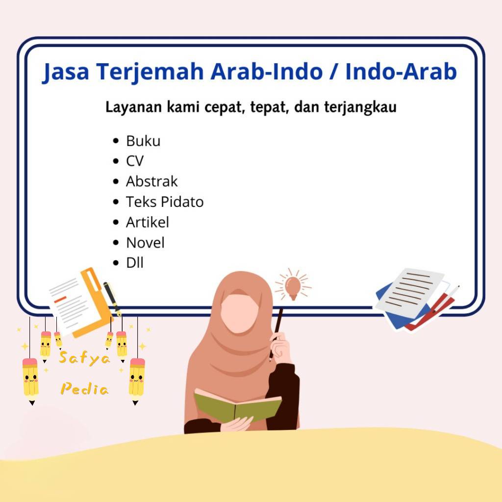 Jasa Terjemah / Jasa Translate Arab-Indo, Indo-Arab