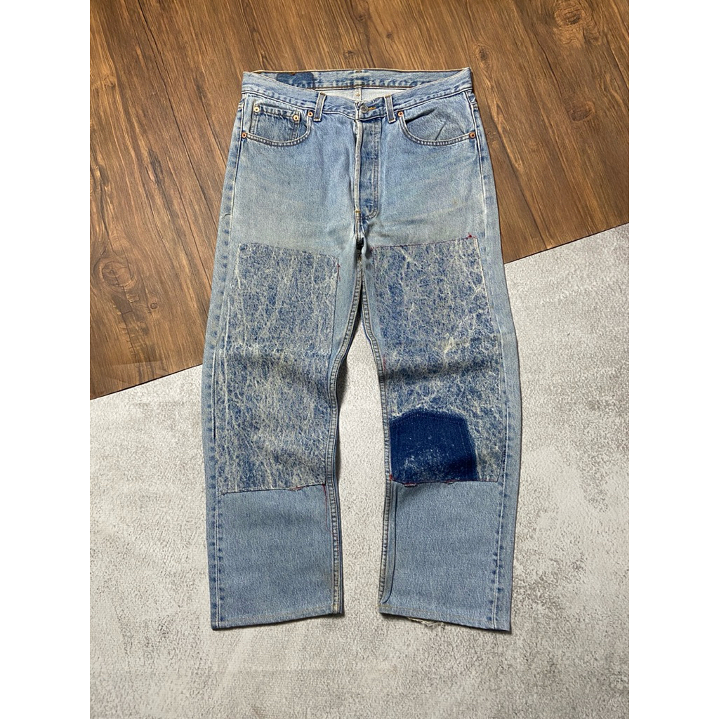 LEVIS 501 CUSTOM DOUBLE KNEE JEANS