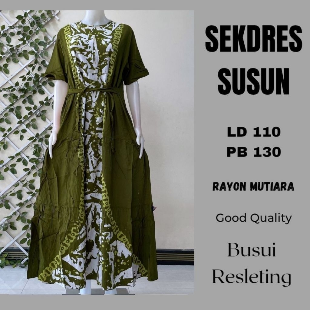 SEKDRESS SUSUN // SEKDRESS SUSUN RAYON // DASTER PREMIUM