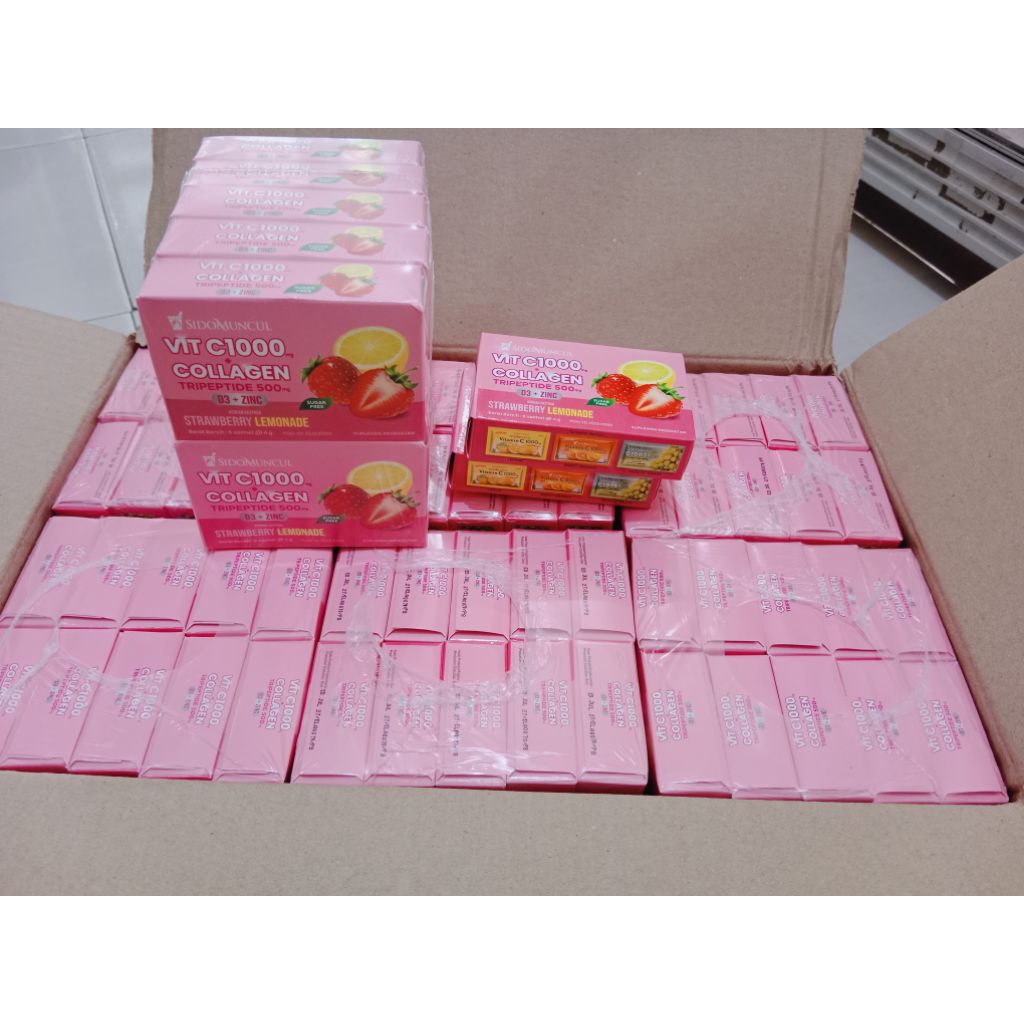 SIDOMUNCUL VIT C1000 COLLAGEN TRIPEPTIDE 500 D3+ZINC