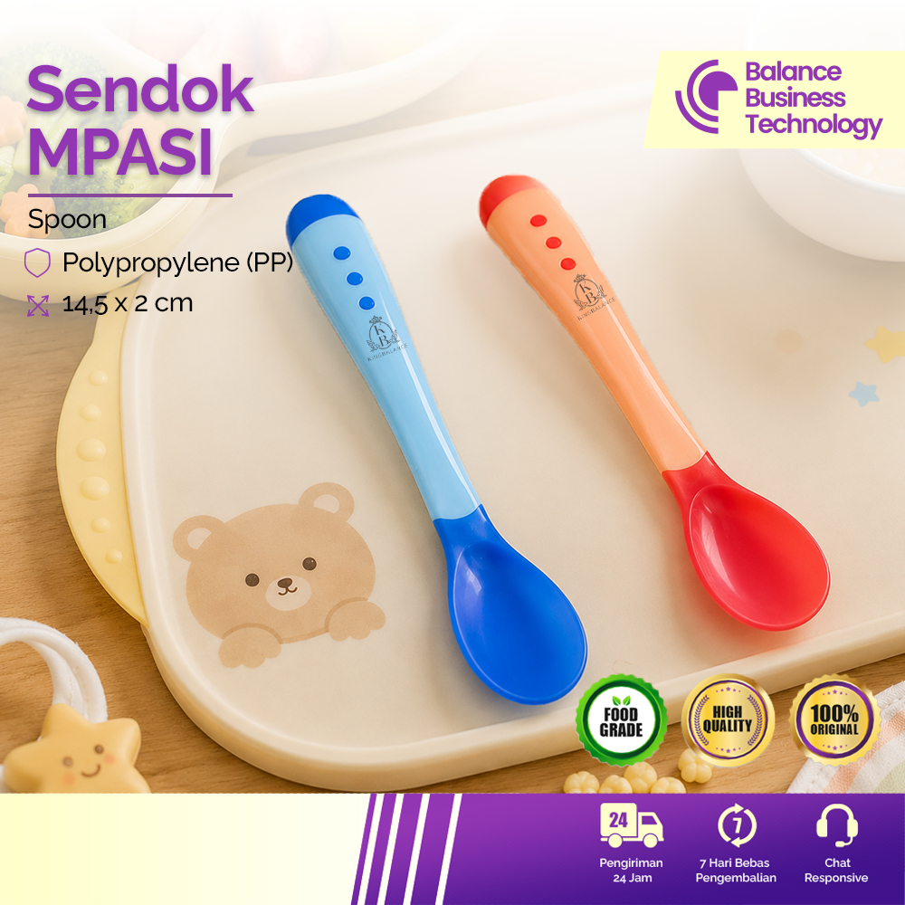 Balance Business Technology Sendok Makan Melamin Sendok Anak Bayi Melamin Set Murah Premium SKU KJ70