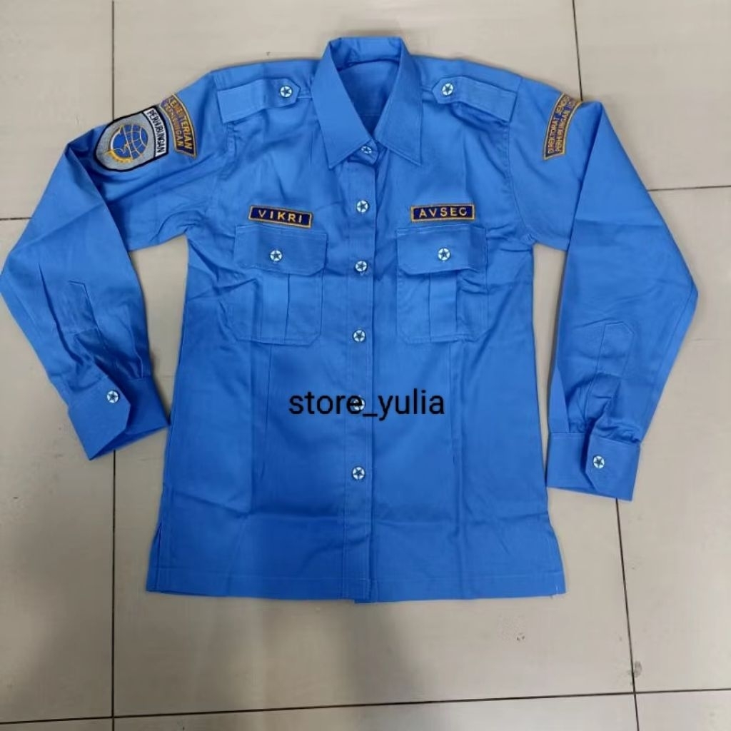 Baju atau kemeja Avsec Bandara