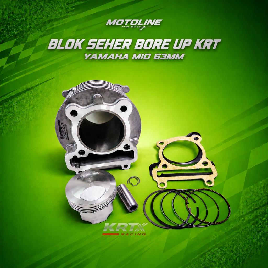 BLOK SEHER BORING PAKET BORE UP KRT YAMAHA MIO 63MMBLOK SEHER BORING PAKET BORE UP KRT YAMAHA MIO 63