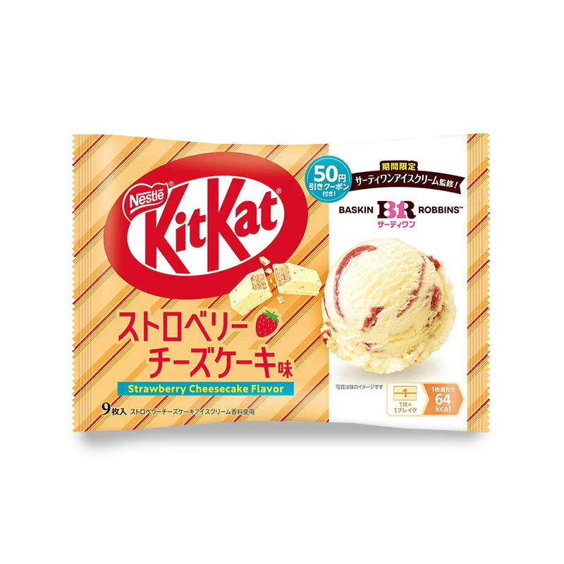 KitKat x Baskin Robbins Strawberry Cheesecake Ice Cream Limited Edition / KitKat Original Jepang