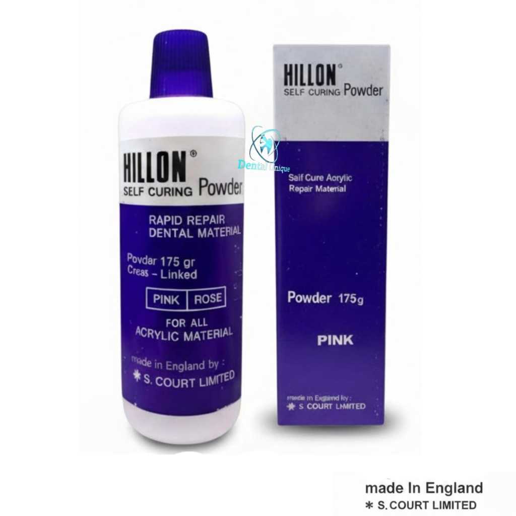 Hilon Powder serat self curing 175gr / Bahan Lem gusian Gigi palsu