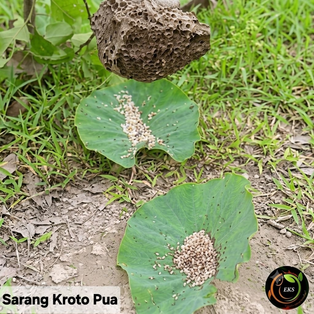 Serbuk Pua tepung kroto pua HINGGA 1KG ( Pengganti Kroto, Telur Jangkrik dan Pua ) campuran umpan ik