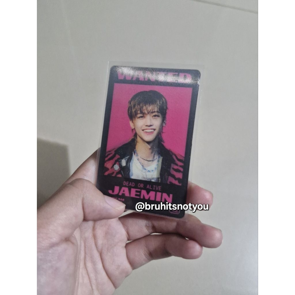 photocard official na jaemin nct lenticular glitch mode (glitch ver)