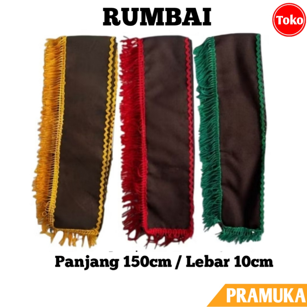 Slempang TKK Pramuka Rumbai Siaga Penggalang Penegak / Selendang TKK Rumbai Pramuka Lengkap / Selemp