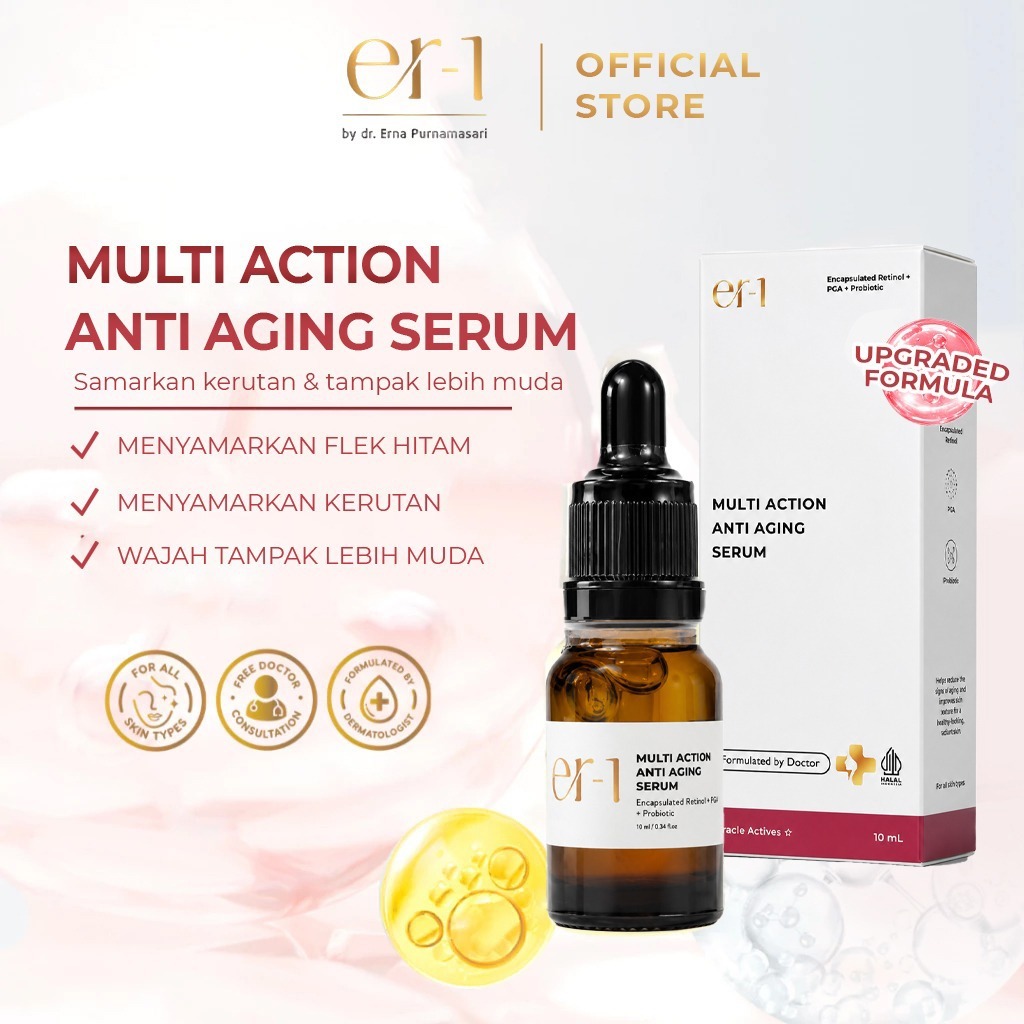 er-1 by dr. Erna Multi Action Anti Aging Encapsulated Retinol Serum with PGA + Probiotics - Serum An