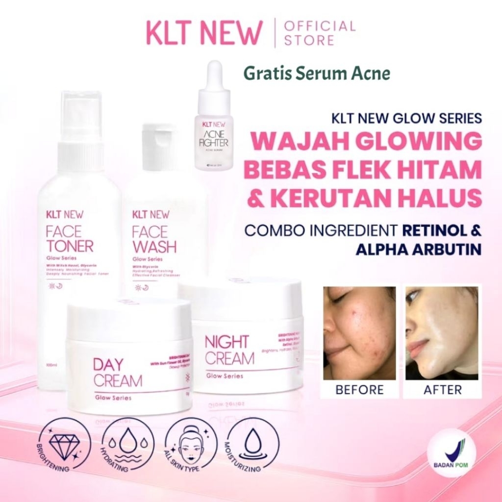 KLT New Glow BPOM Terbaru / KLT BPOM / Cream KLT New BPOM Series