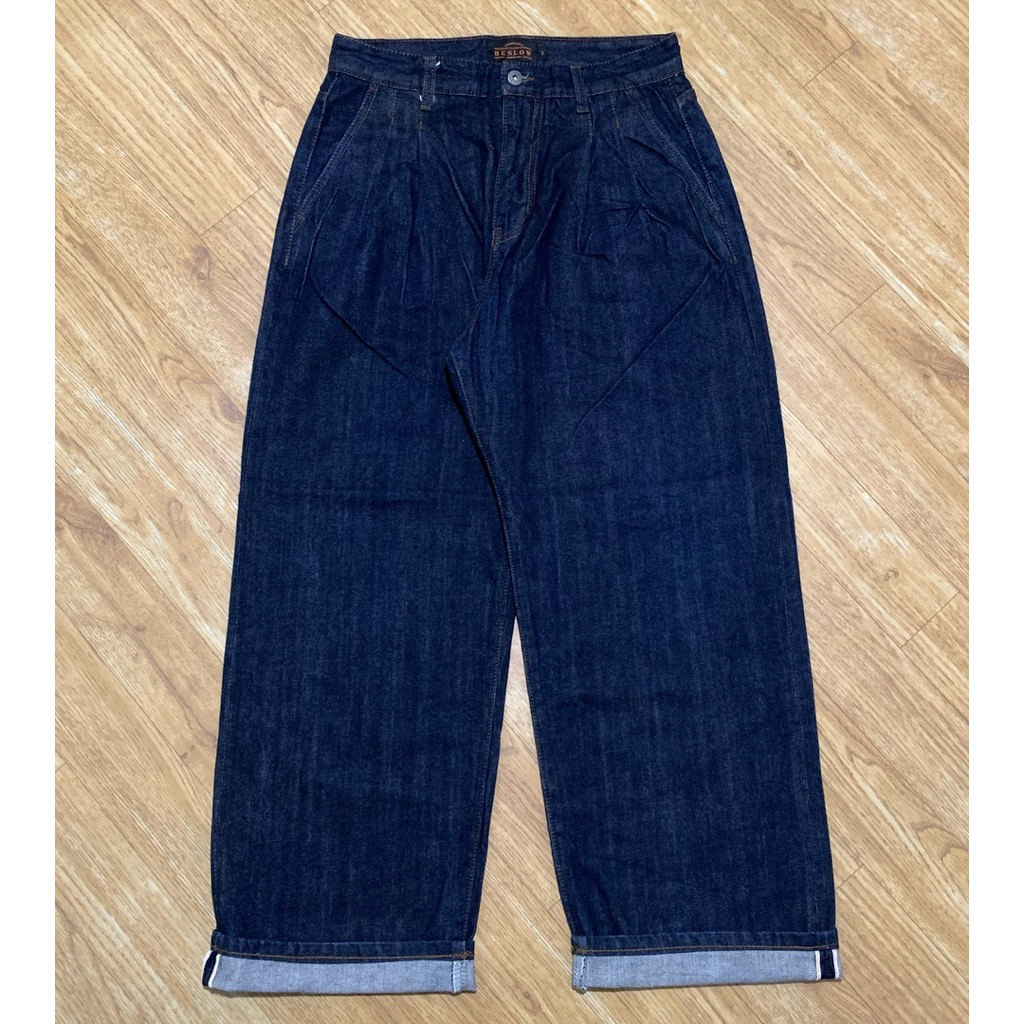 Beslow Baggy Selvedge Indigo Denim Pants