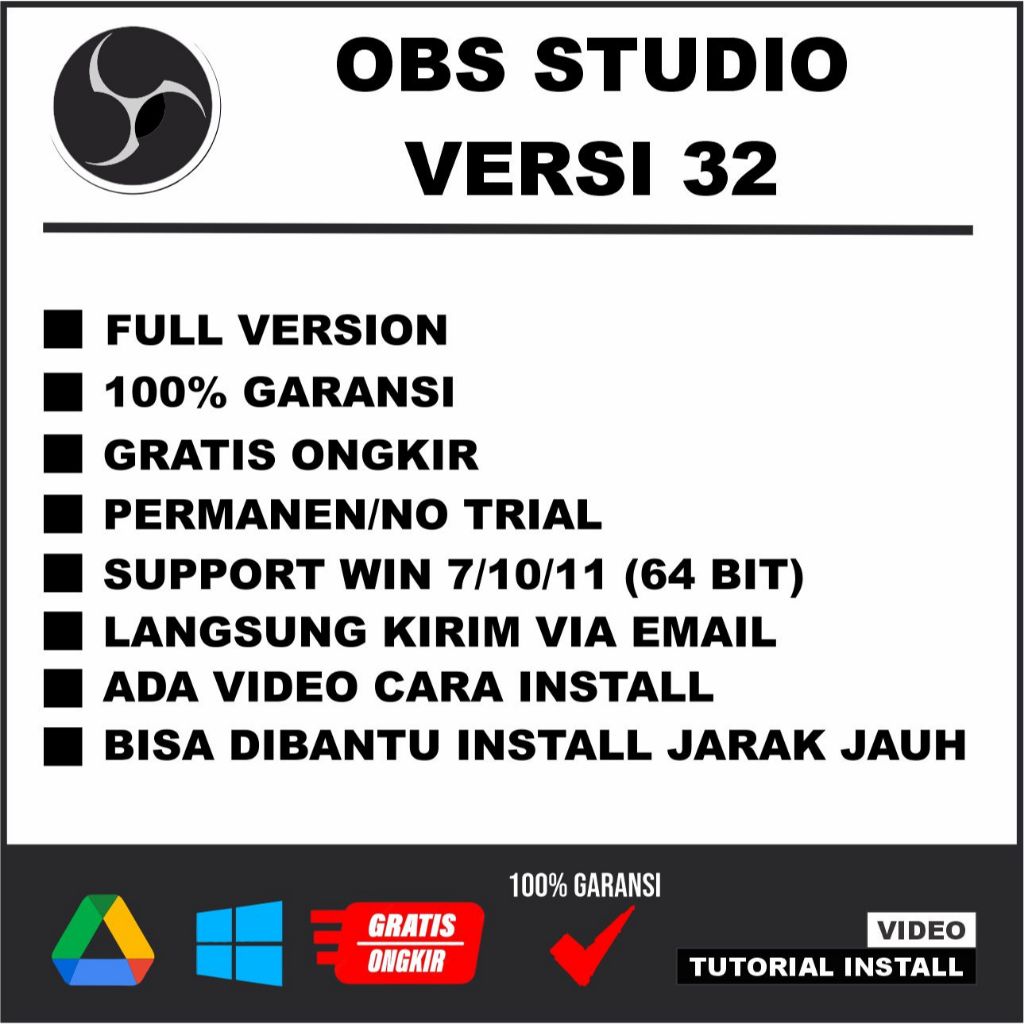 OBS Studio 32 Full Version Terbaru