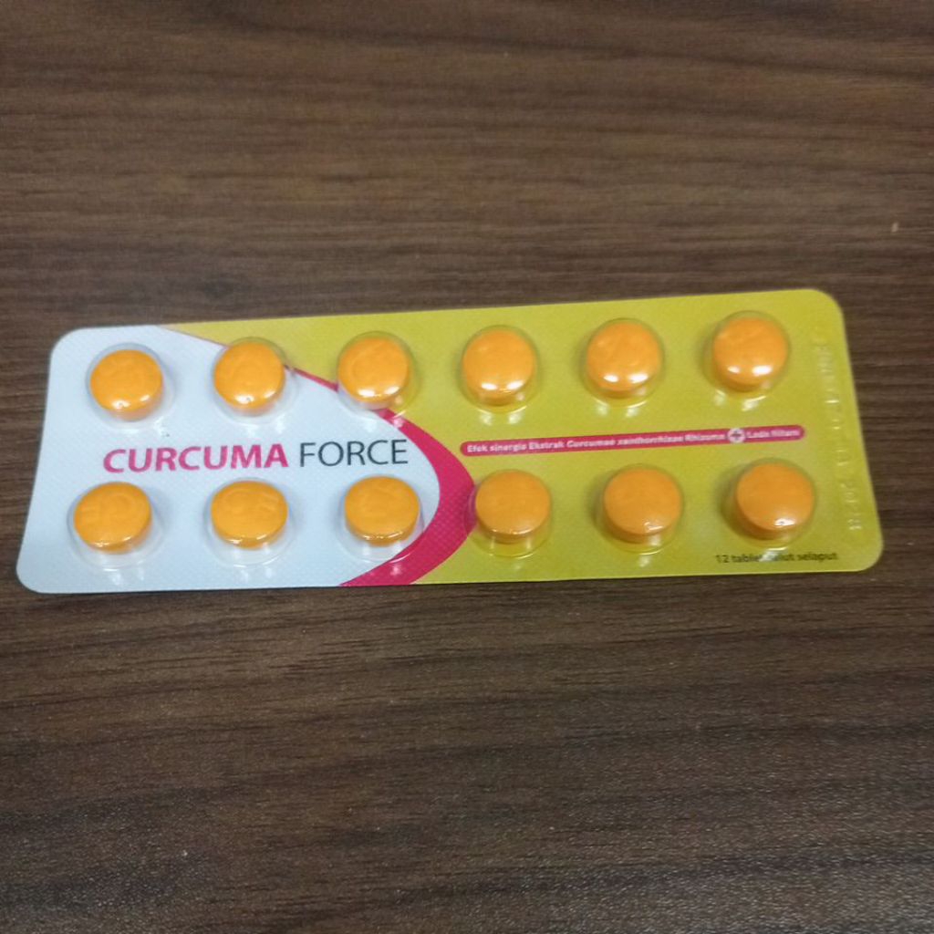 Curcuma force tablet 1 strip 10 tablet original