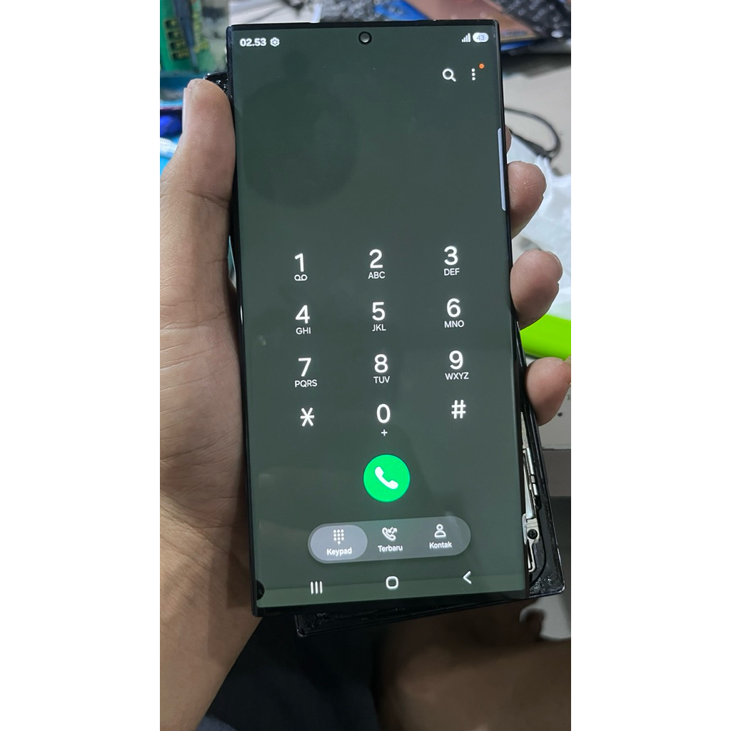 LCD samsung s23ultra minus tompel gren