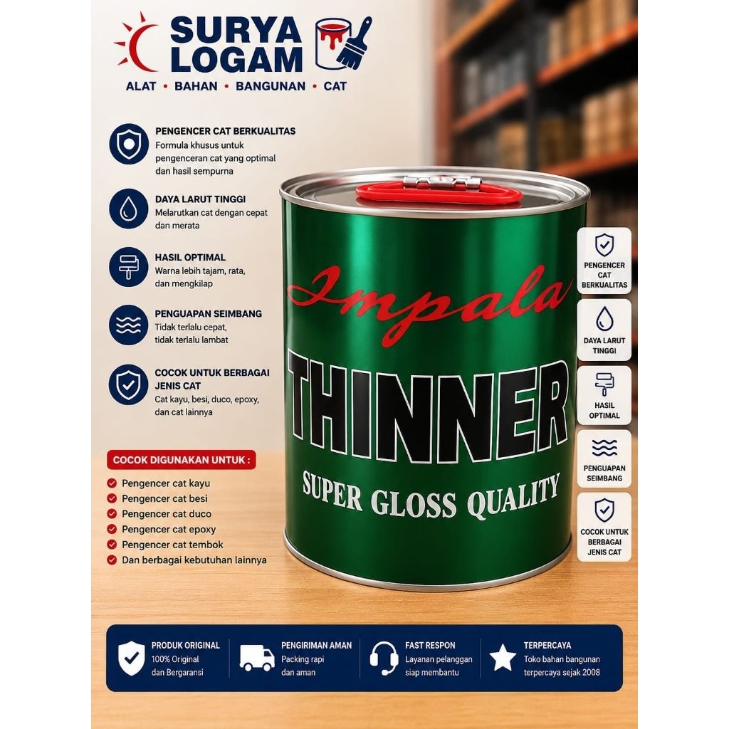 Thinner Impala 1 Liter & Galon