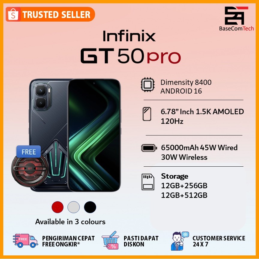 Infinix GT 50 PRO 12/512  6.78 inch 1.5K AMOLED 144Hz Garansi Resmi