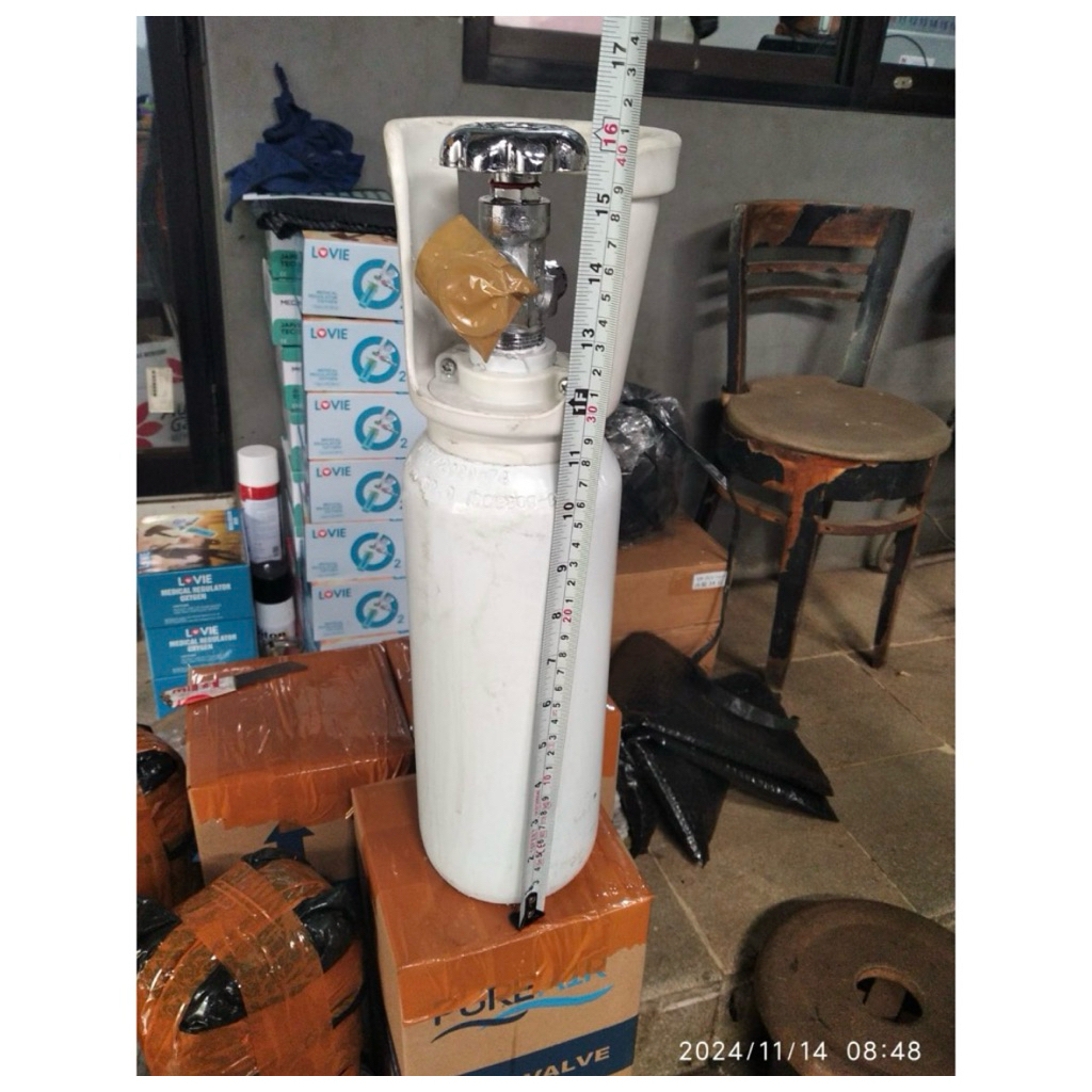 Tabung Baru 0,3m3 Oksigen + Isi Oksigen