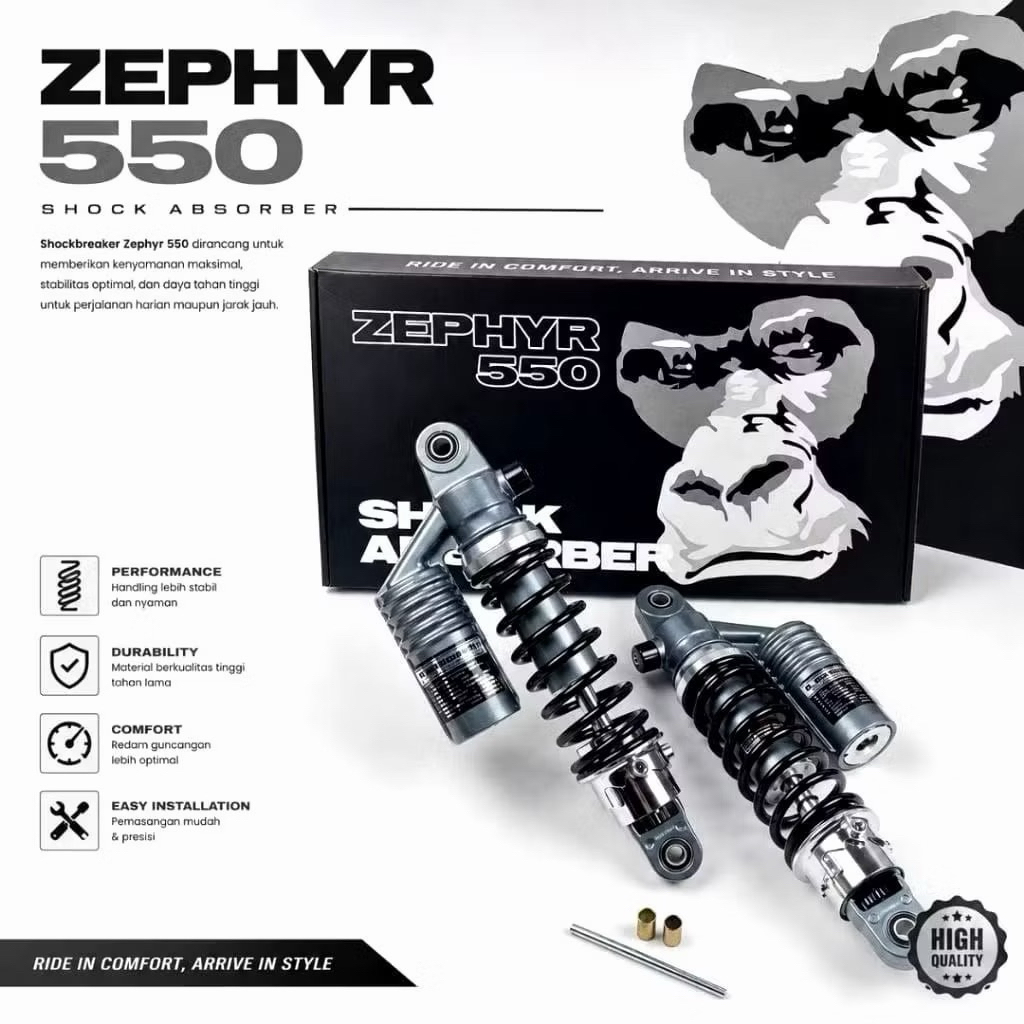 SKOK BELAKANG VND AK111 KYB SHOWA ZEPHYR 550 750 COPY KTC EXTREME TIGER TIREV UKURAN 320 MM PRODUK S